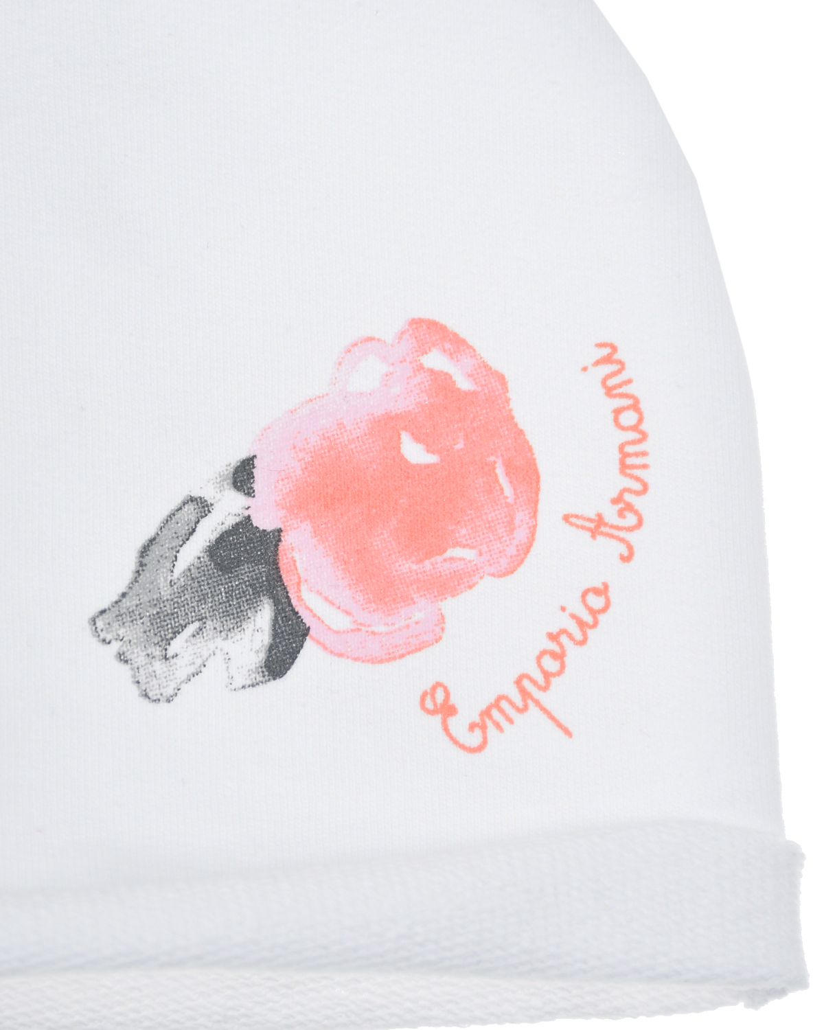 Комплект из шапки и слюнявчика Emporio Armani детский, размер S, цвет белый - фото 6