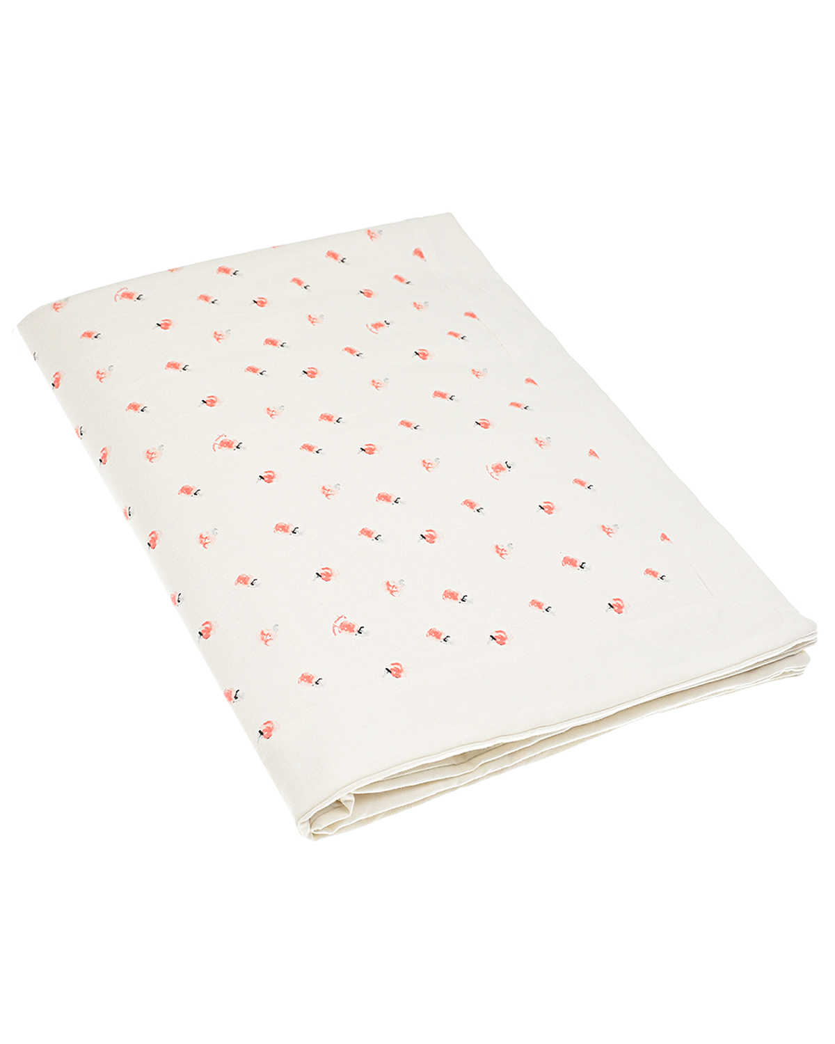 Белое одеяло с принтом "Розочки" 92х72 см Emporio Armani детское, размер unica, цвет белый - фото 1