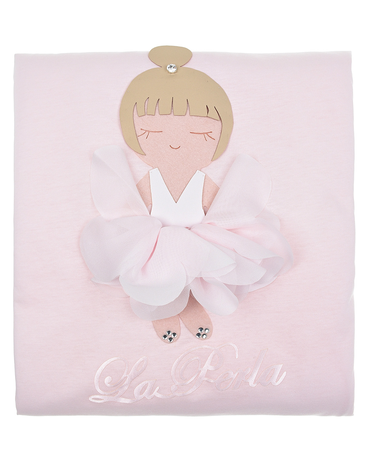 Одеяло с аппликацией "Балерина" La Perla детское, размер unica, цвет розовый - фото 2