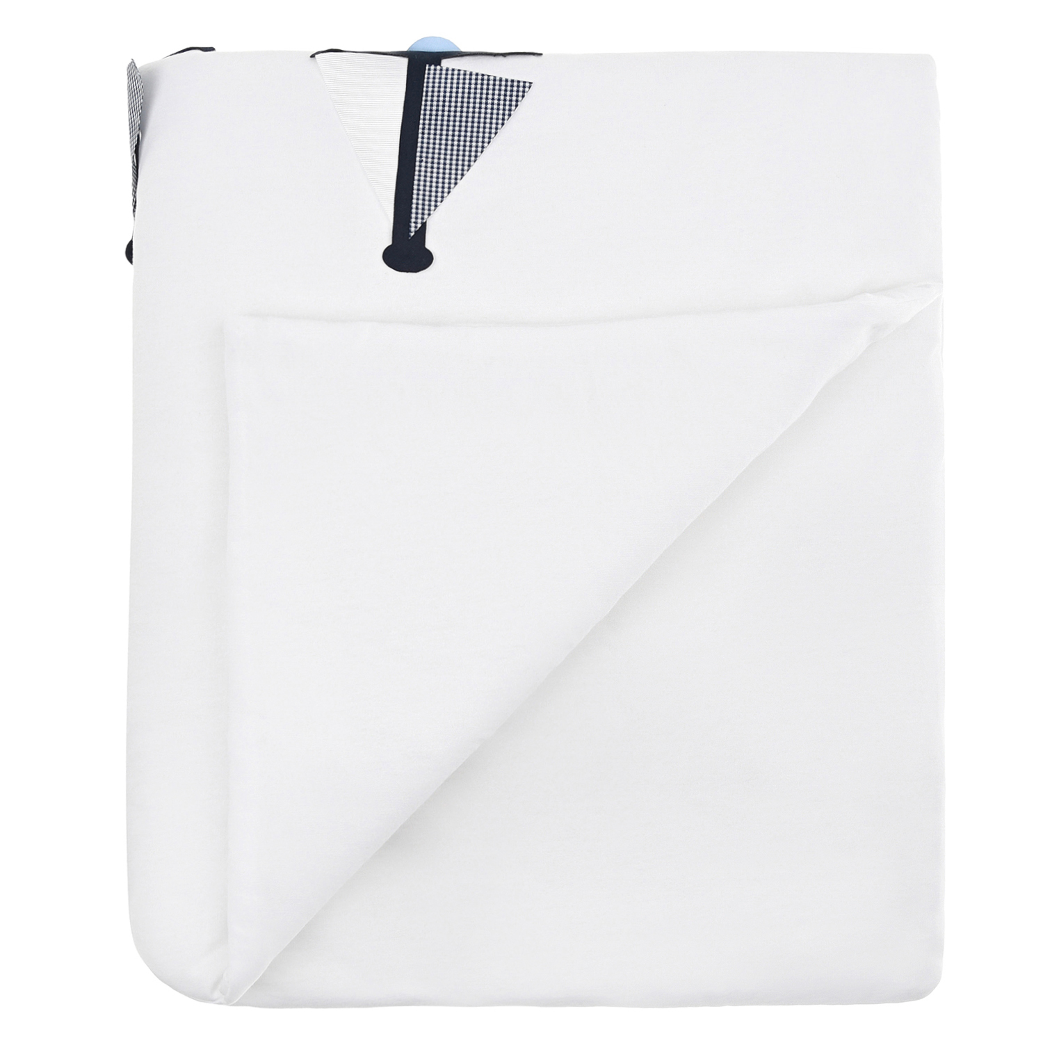 Белое одеяло с аппликацией "кораблики" Story Loris детское, размер unica, цвет белый - фото 2
