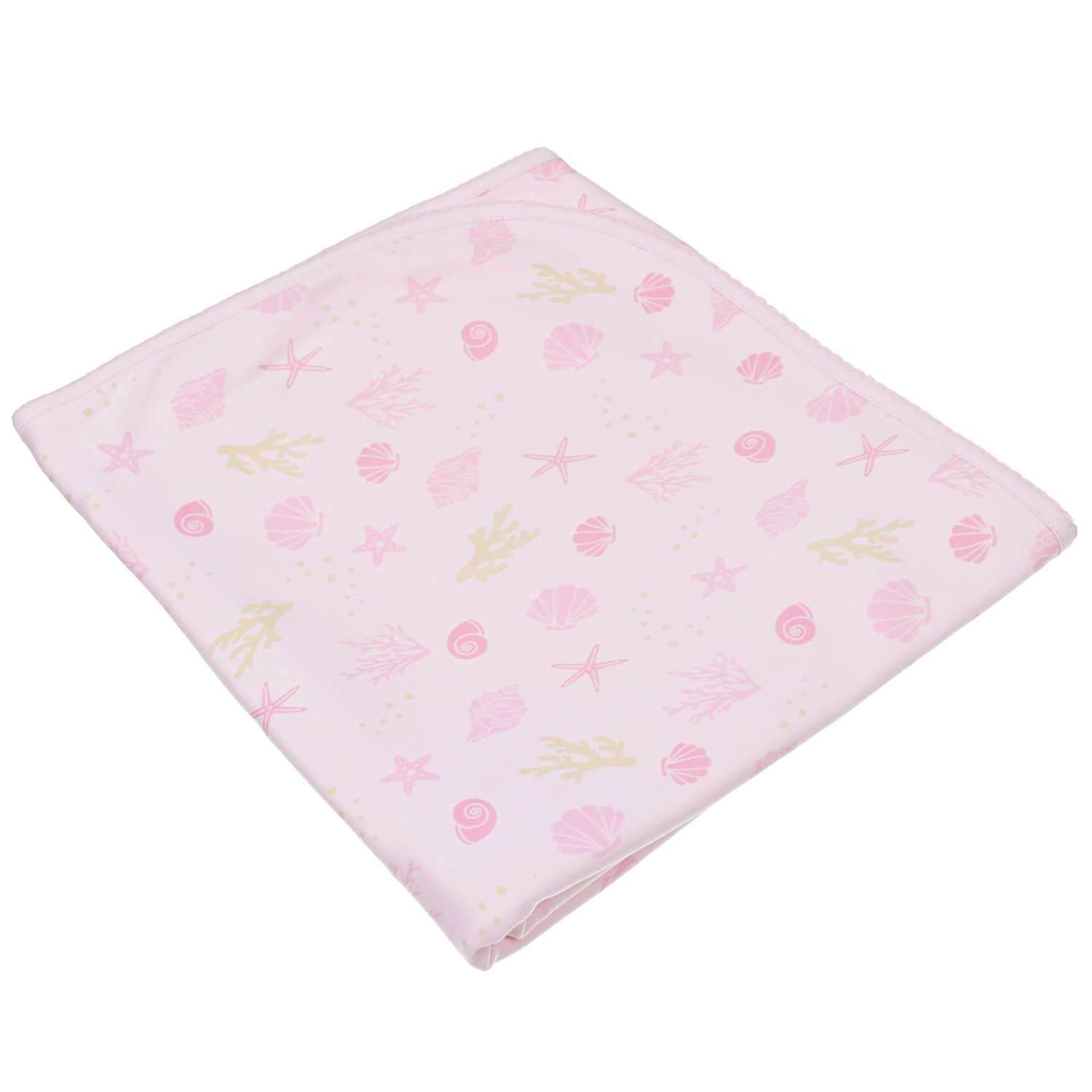 Розовое одеяло с морским принтом Lyda Baby