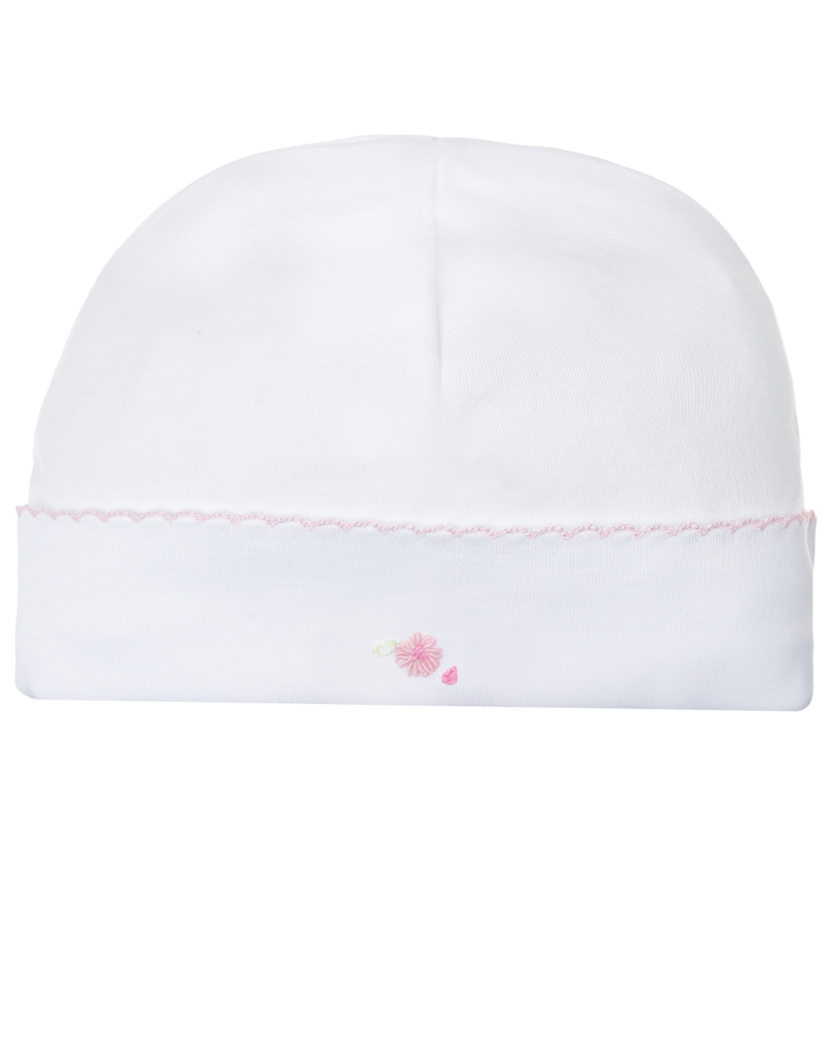 Белая шапка с вышивкой Lyda Baby футболка с неоновой окантовкой и принтом белая msgm