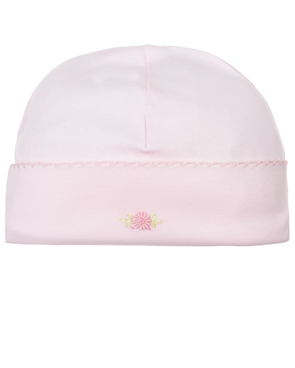 Розовая шапка с вышивкой Lyda Baby, размер 56, цвет розовый