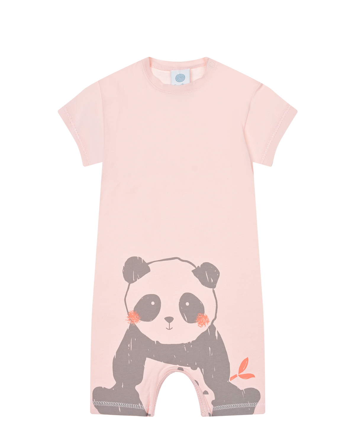 Розовый песочник с принтом "панда" Sanetta