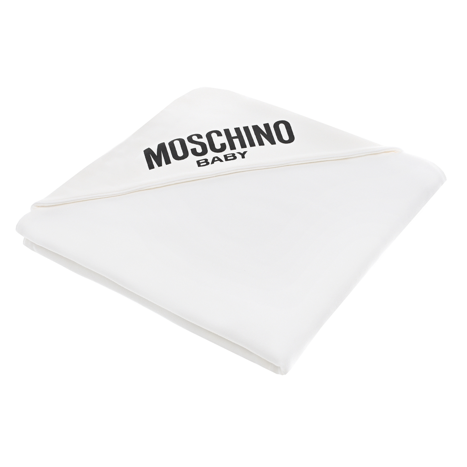 Одеяло-уголок с принтом "мишки" Moschino детское, размер unica, цвет белый - фото 3