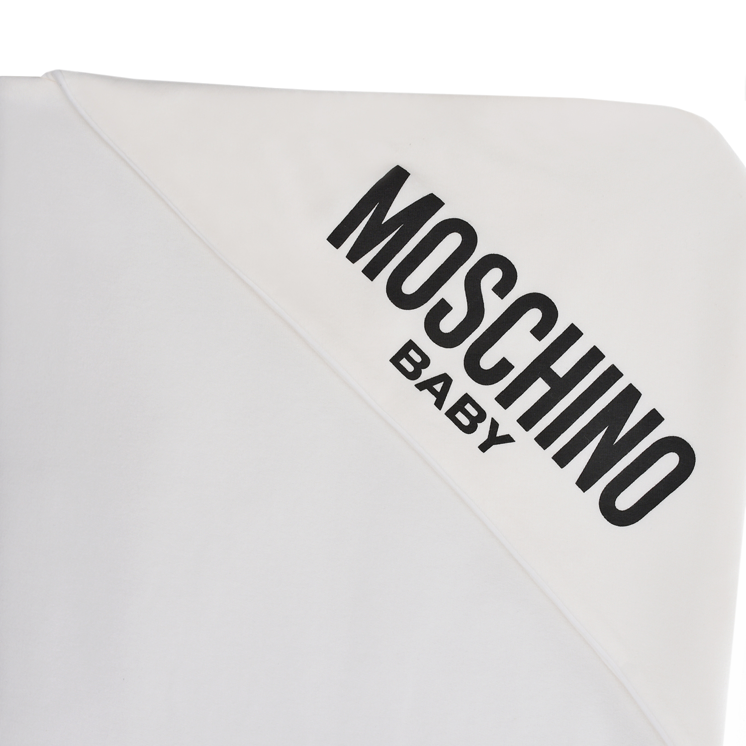 Одеяло-уголок с принтом "мишки" Moschino детское, размер unica, цвет белый - фото 5