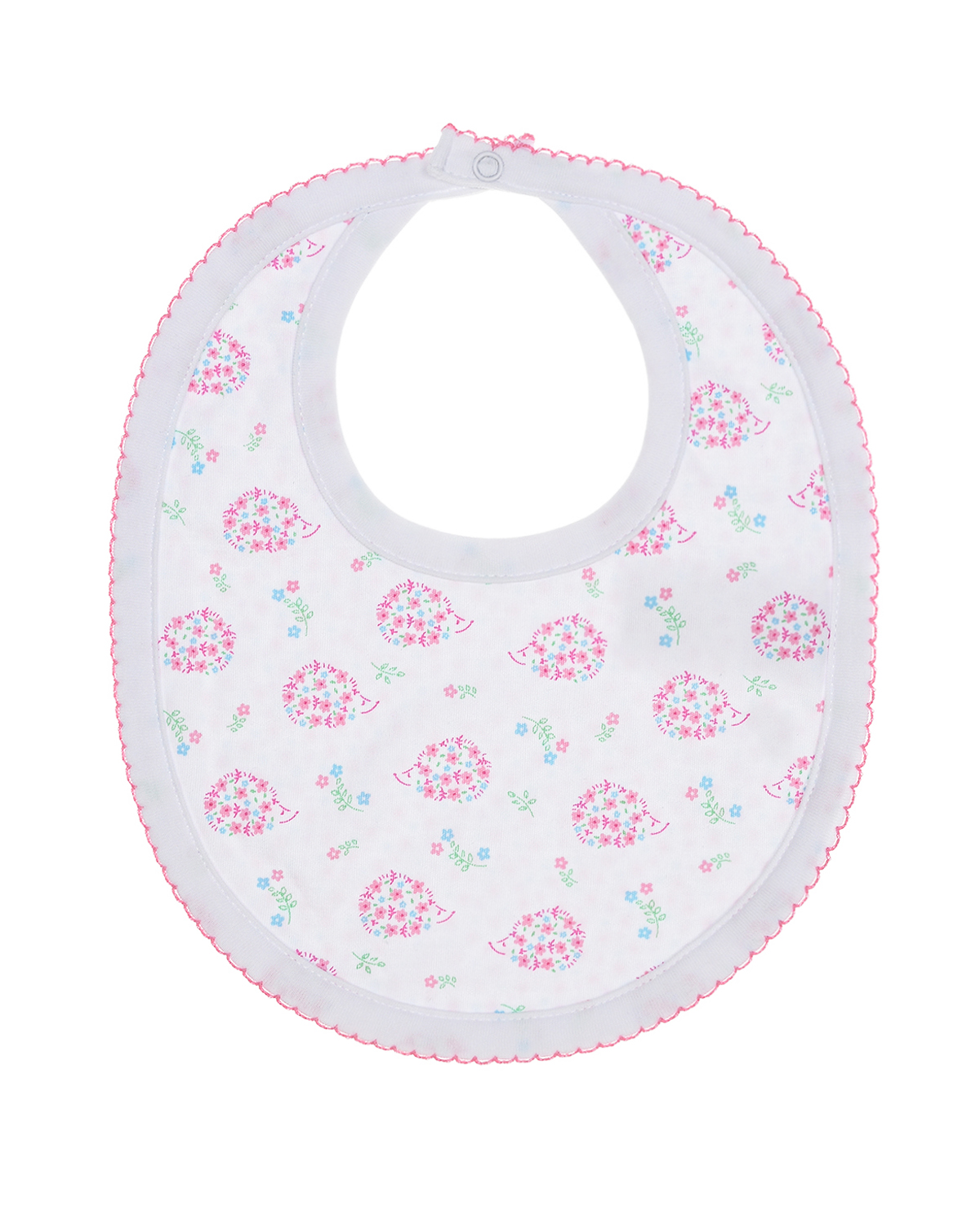 

Двухсторонний слюнявчик с принтом "ежи/цветы" Kissy Kissy детский, Розовый, Двухсторонний слюнявчик с принтом "ежи/цветы" Kissy Kissy детский