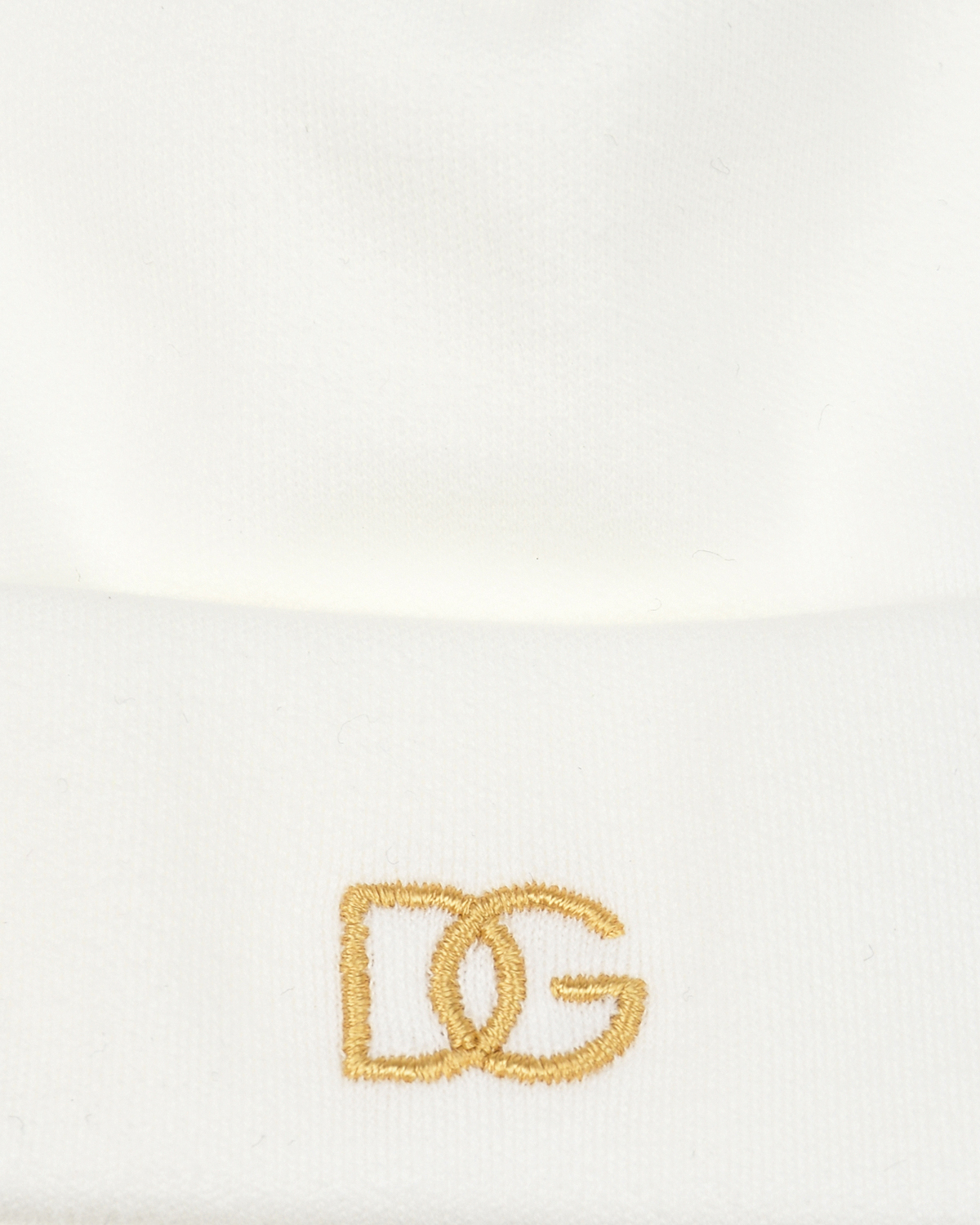Комплект: комбинезон, шапочка и слюнявчик, кремовый Dolce&Gabbana детский, размер 62 - фото 10