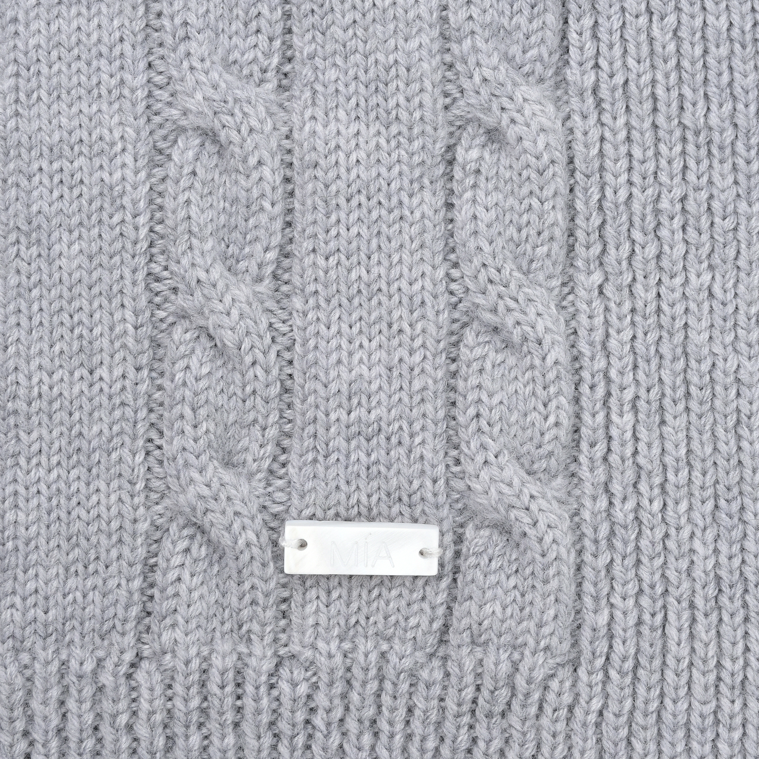 Серый плед из мериносовой шерсти Miacompany детский, размер unica - фото 3