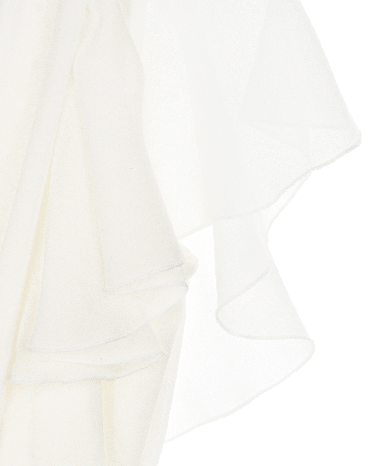 Белое платье с рукавами-крылышками и стразами Aletta детское, размер 152, цвет белый - фото 5