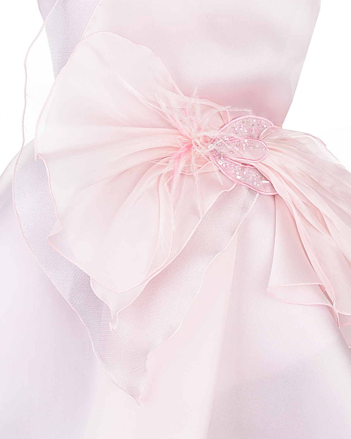 Розовое платье из шелка Yudashkin Kids детское - фото 5
