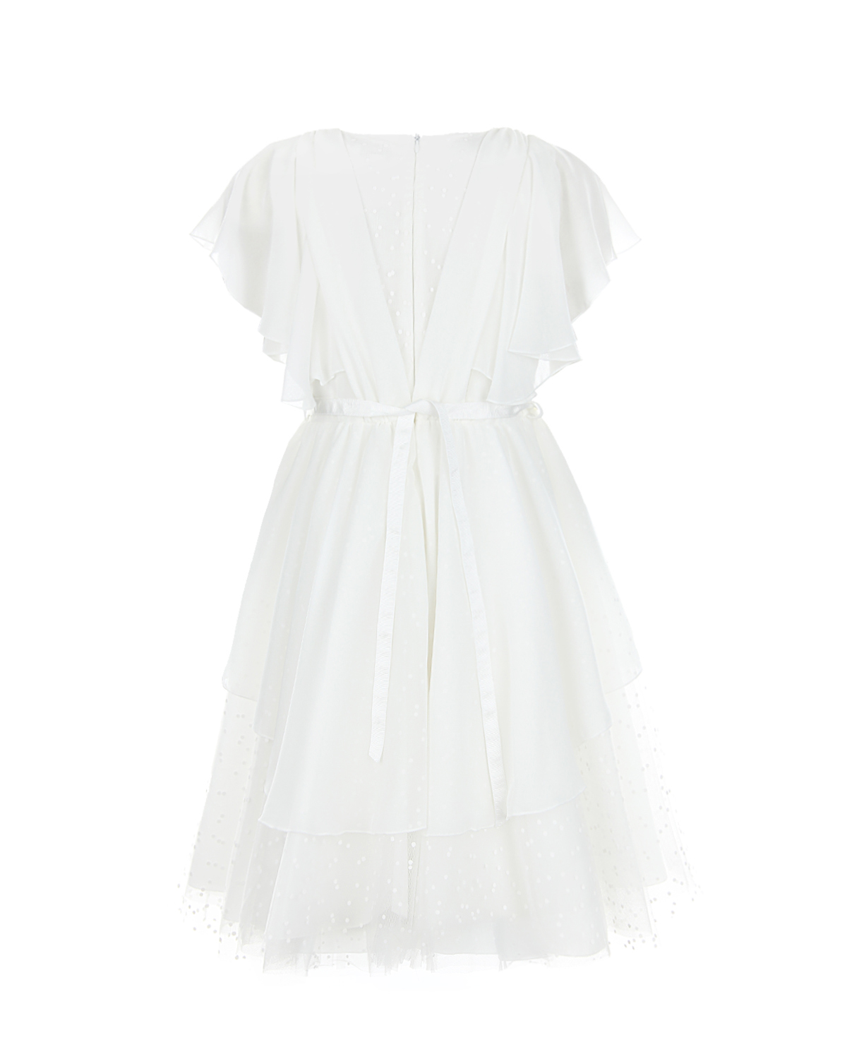 Белое платье со стразами Aletta детское - фото 2