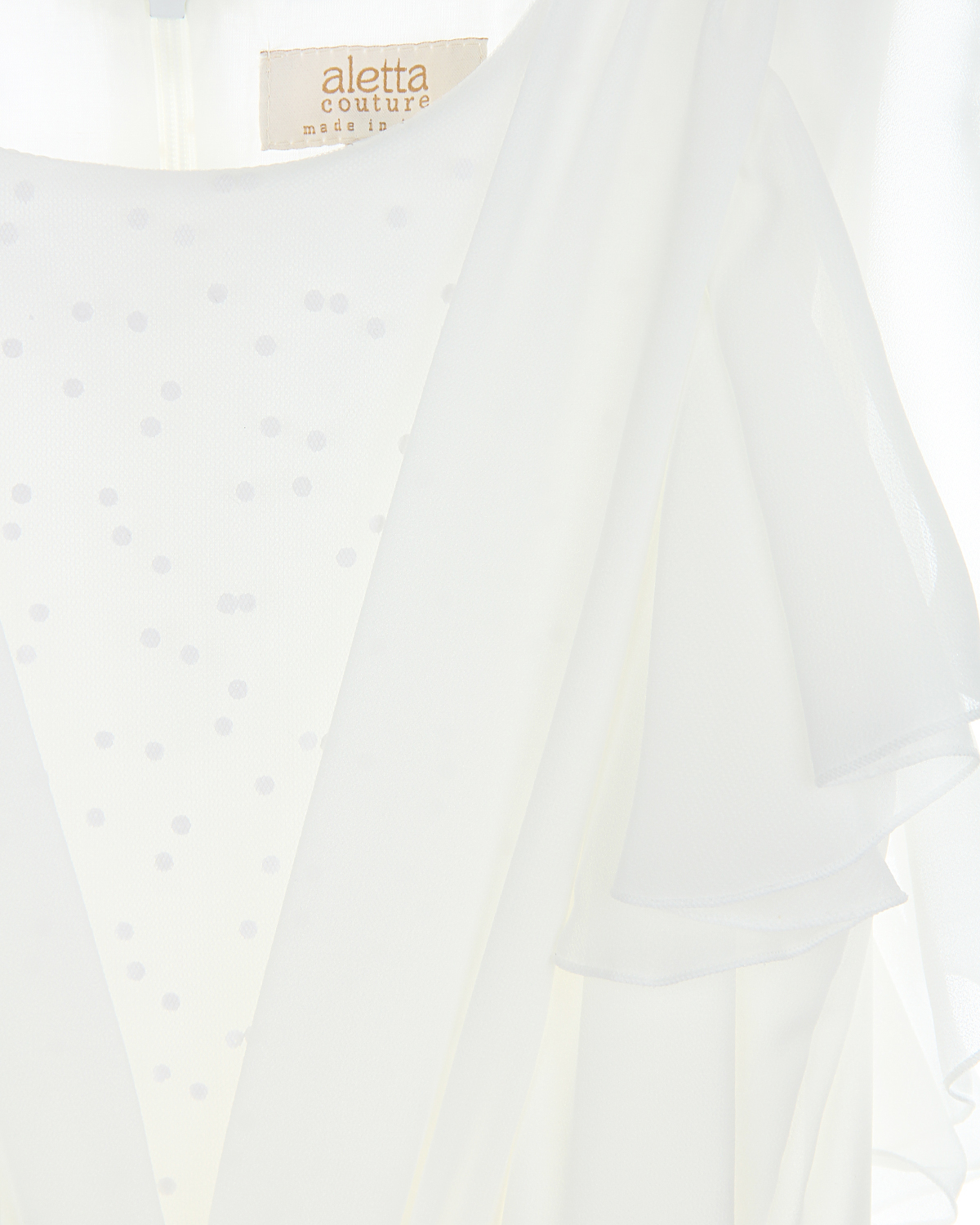Белое платье со стразами Aletta детское - фото 5