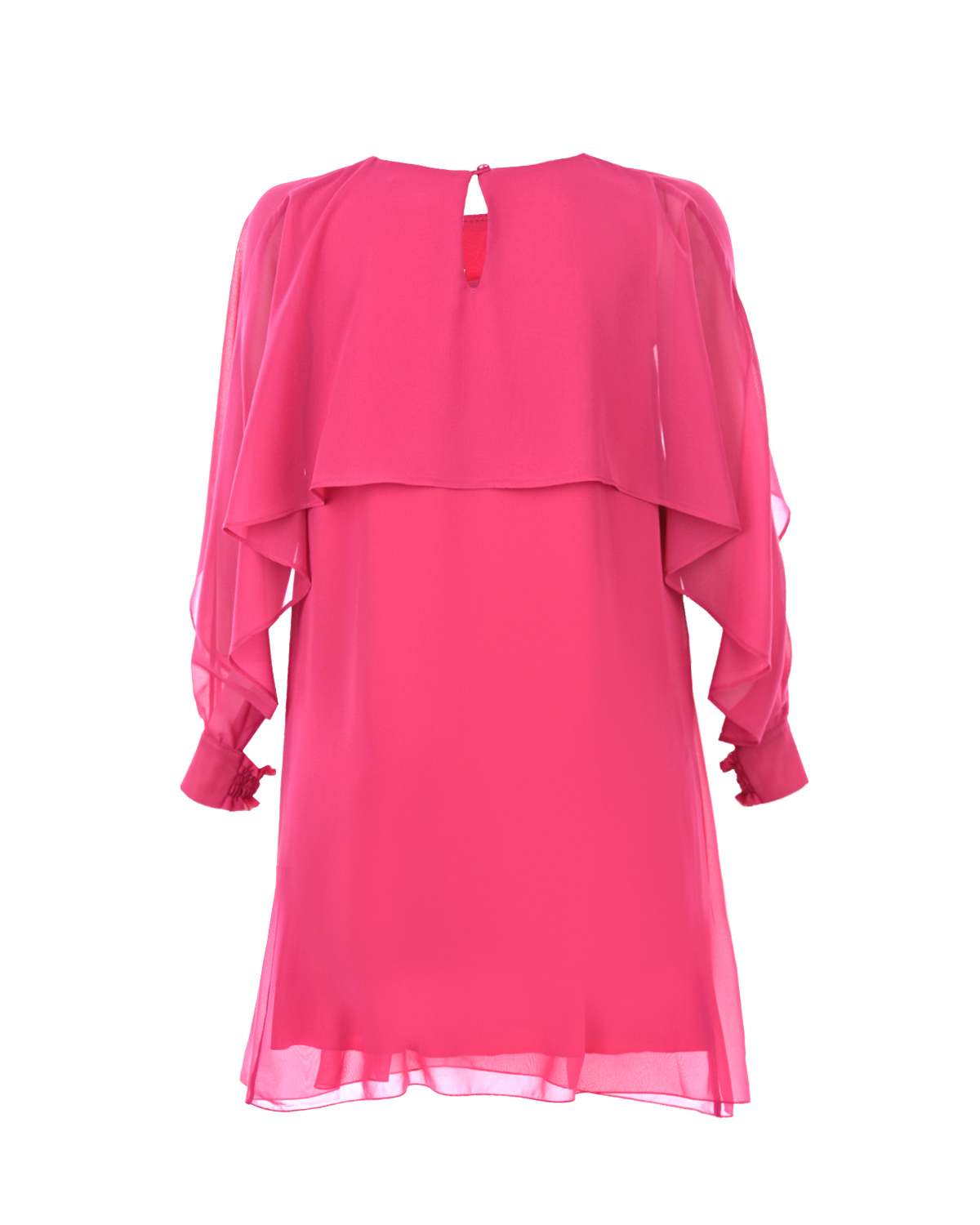 Розовое многослойное платье с пелериной Aletta детское - фото 2