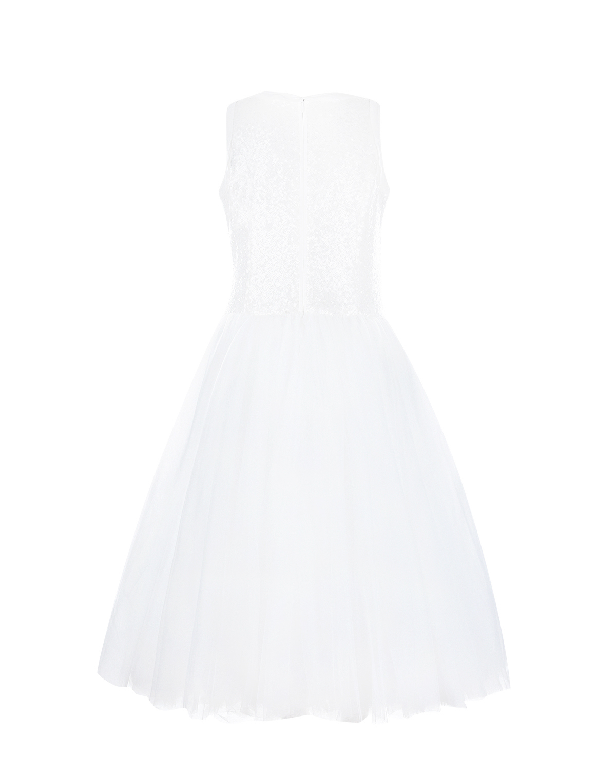 Платье без рукавов Monnalisa, размер 140, цвет белый - фото 2
