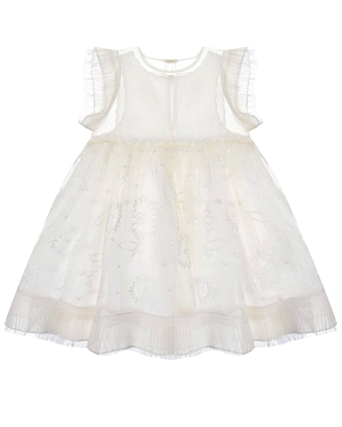 

Белое платье с вышивкой Stella McCartney, Белый, Белое платье с вышивкой Stella McCartney