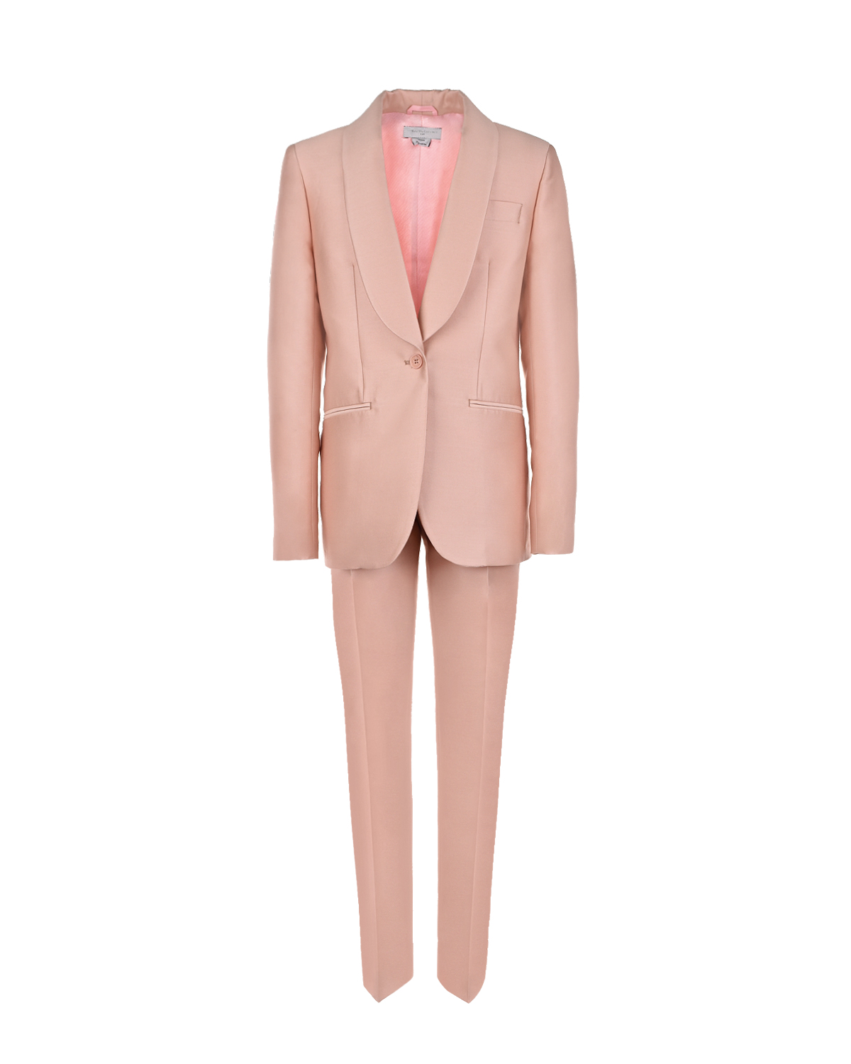 Розовый костюм: смокинг и брюки Stella McCartney детский, размер 128, цвет нет цвета
