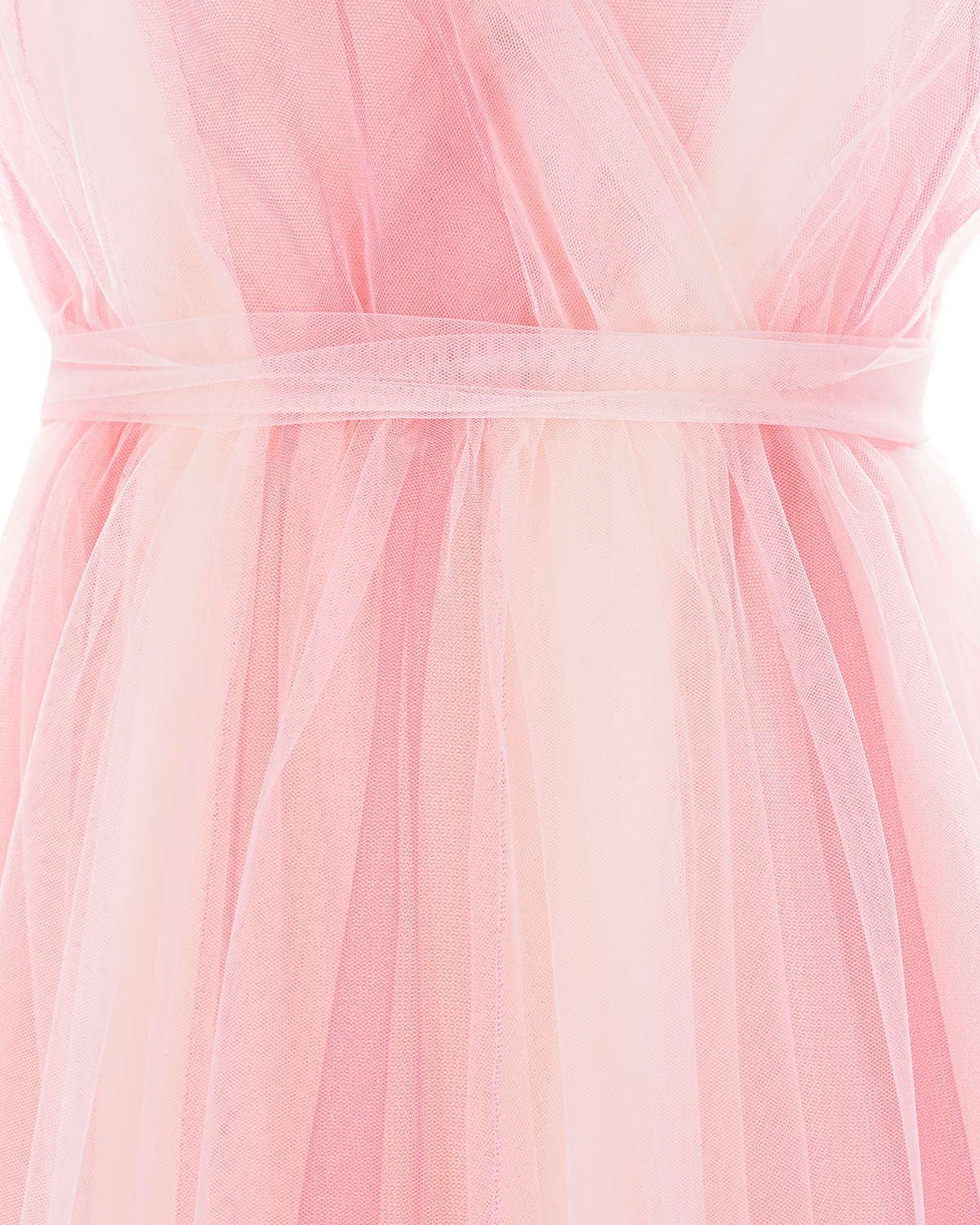 Розовое платье с поясом Aletta детское - фото 3