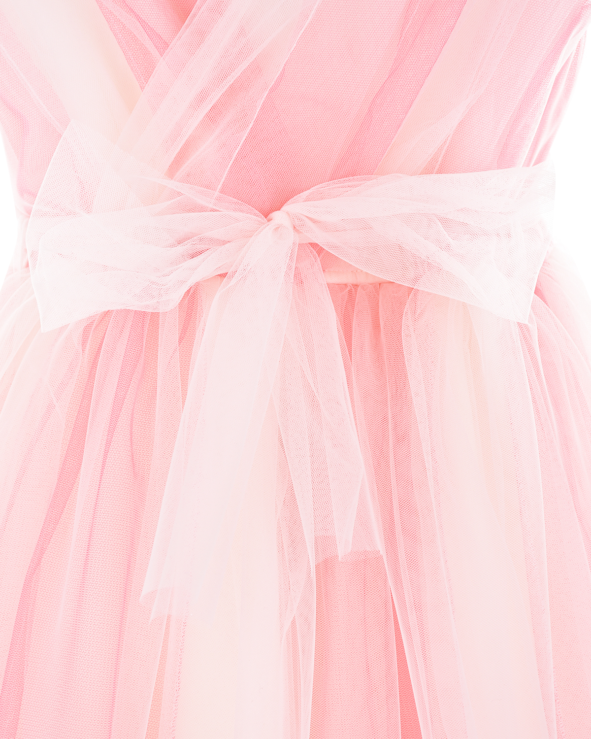 Розовое платье с поясом Aletta детское - фото 4