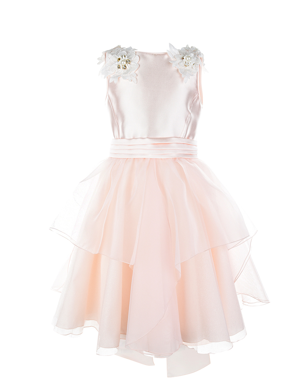 Розовое платье с аппликациями Aletta детское - фото 1
