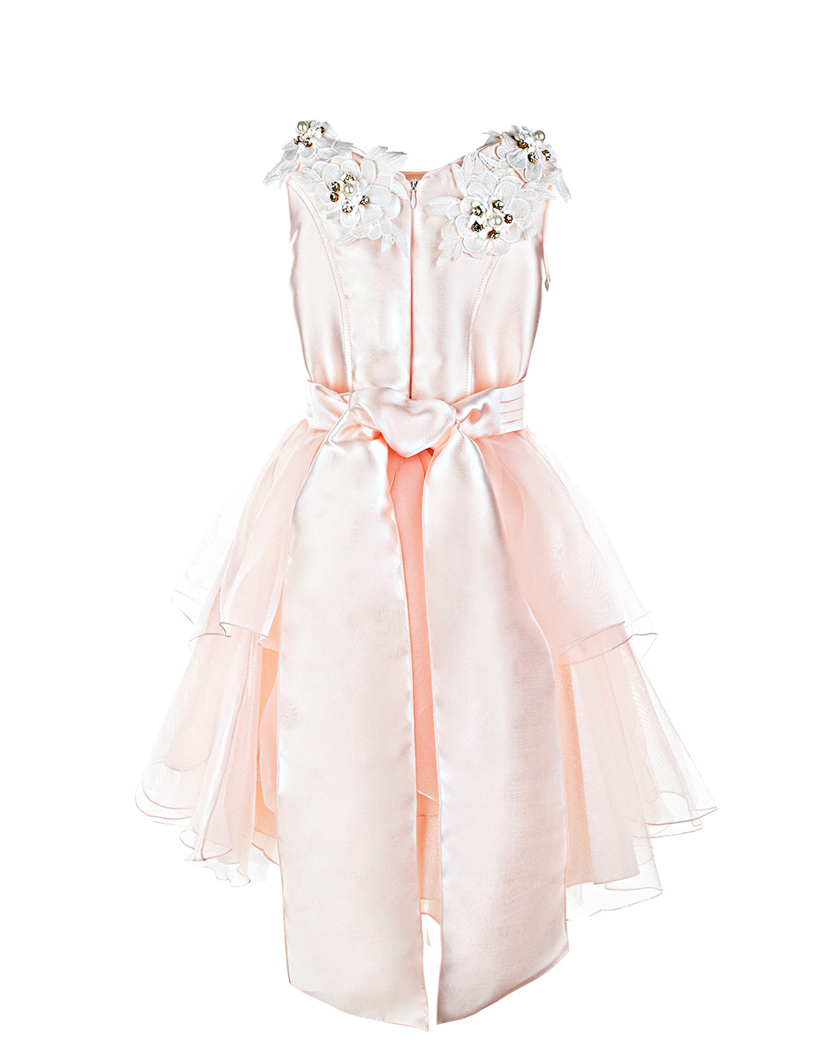 Розовое платье с аппликациями Aletta детское - фото 2