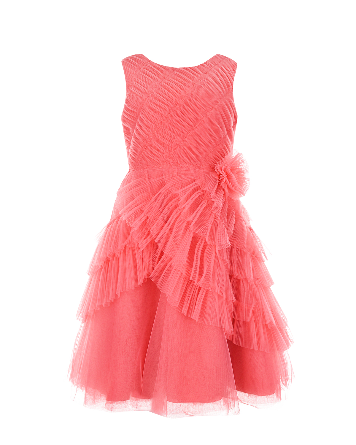 Розовое платье с бантом Aletta детское - фото 1
