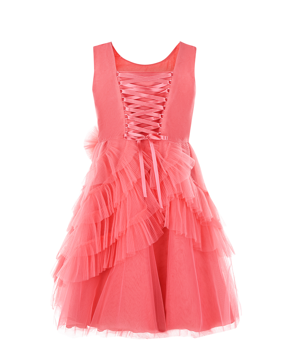 Розовое платье с бантом Aletta детское - фото 3