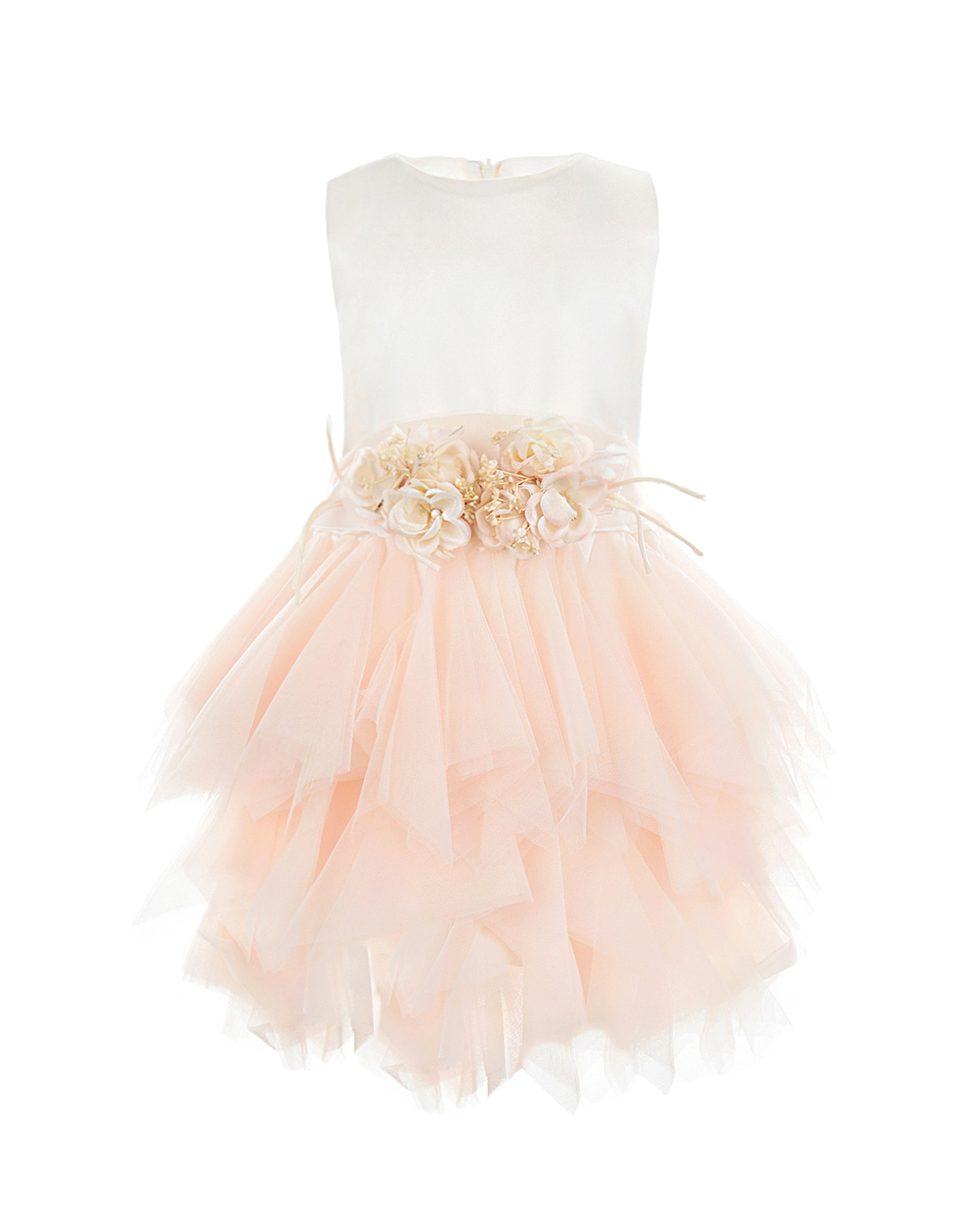 Платье без рукавов с многослойной розовой юбкой CAF детское - фото 1