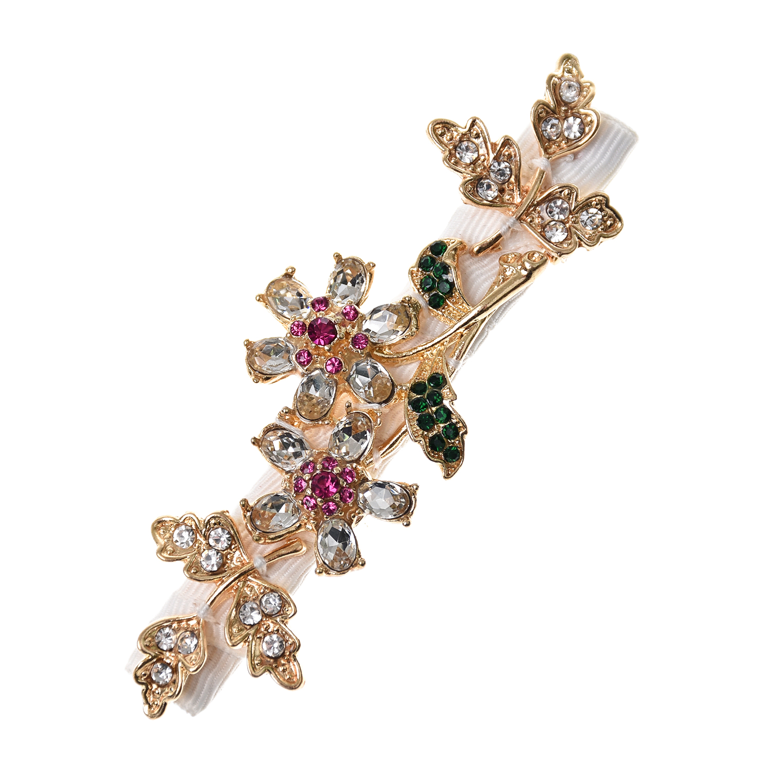 

Заколка с золотистой веточкой David Charles детская, Белый, Заколка с золотистой веточкой David Charles детская