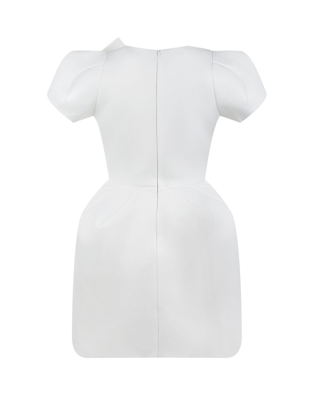 Белое платье декоративным вырезом Nikolia детское, размер 140, цвет белый - фото 2