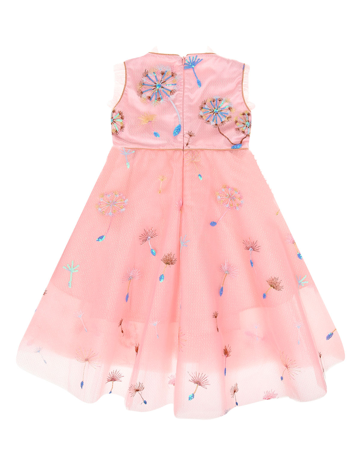Розовое платье с цветочной вышивкой Eirene детское - фото 2