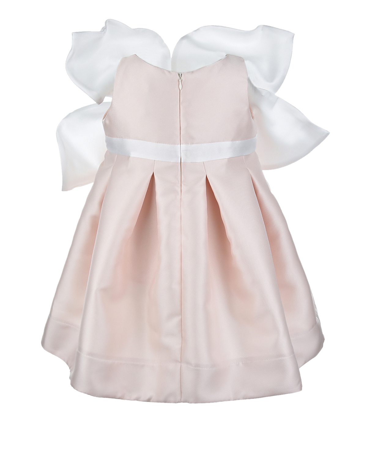 Платье с большим бантом Nikolia детское, размер 104, цвет кремовый - фото 3