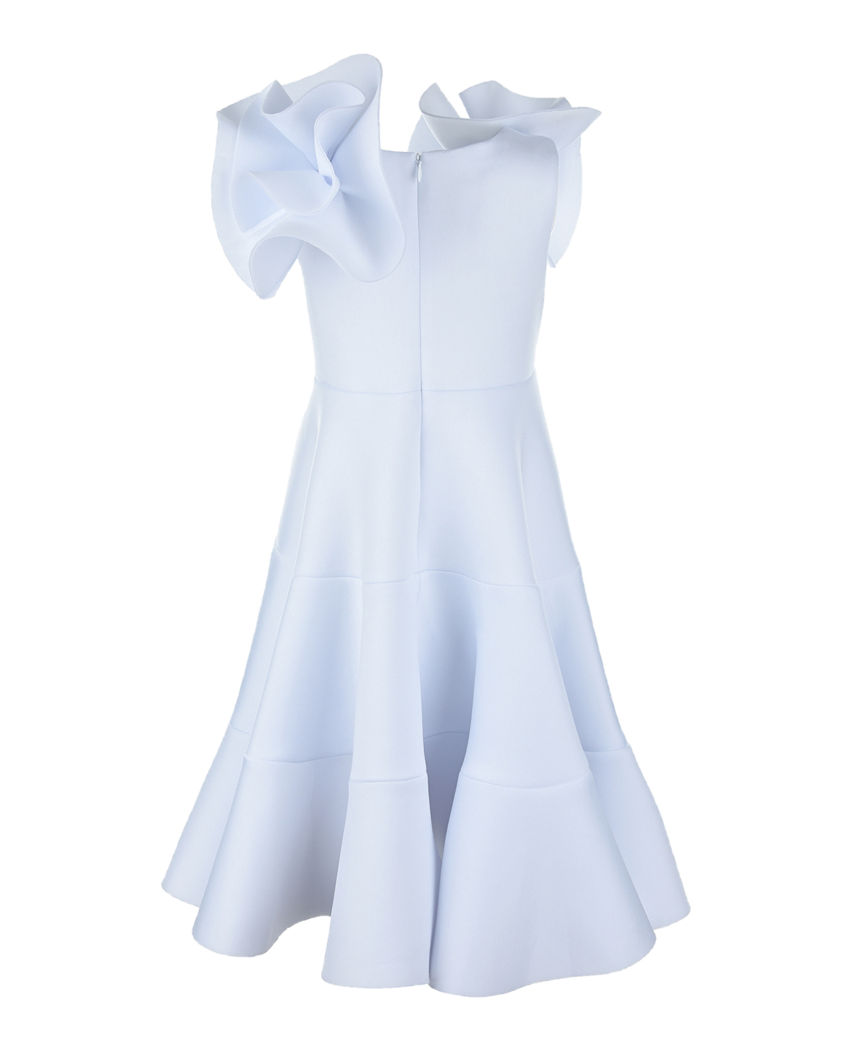 Платье с воланами Nikolia детское, размер 128, цвет белый - фото 3