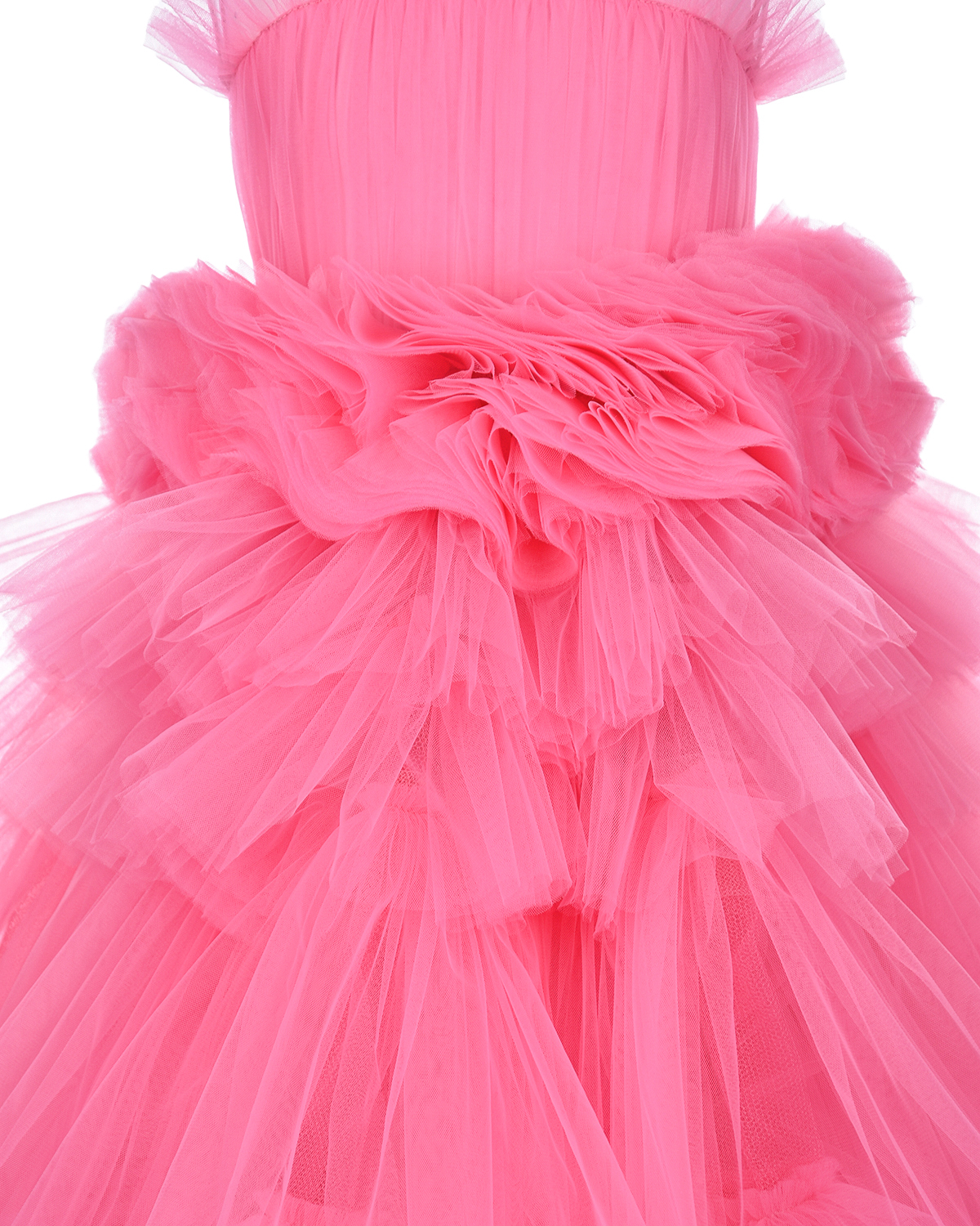 Розовое платье с пышной юбкой Sasha Kim детское, размер 104, цвет розовый - фото 3