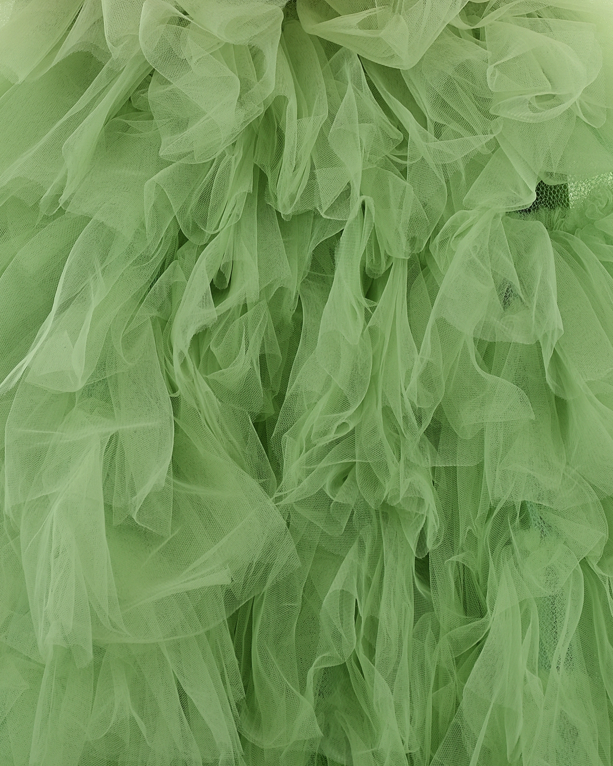 Платье с зеленой пышной юбкой Sasha Kim детское, размер 128, цвет мультиколор - фото 4