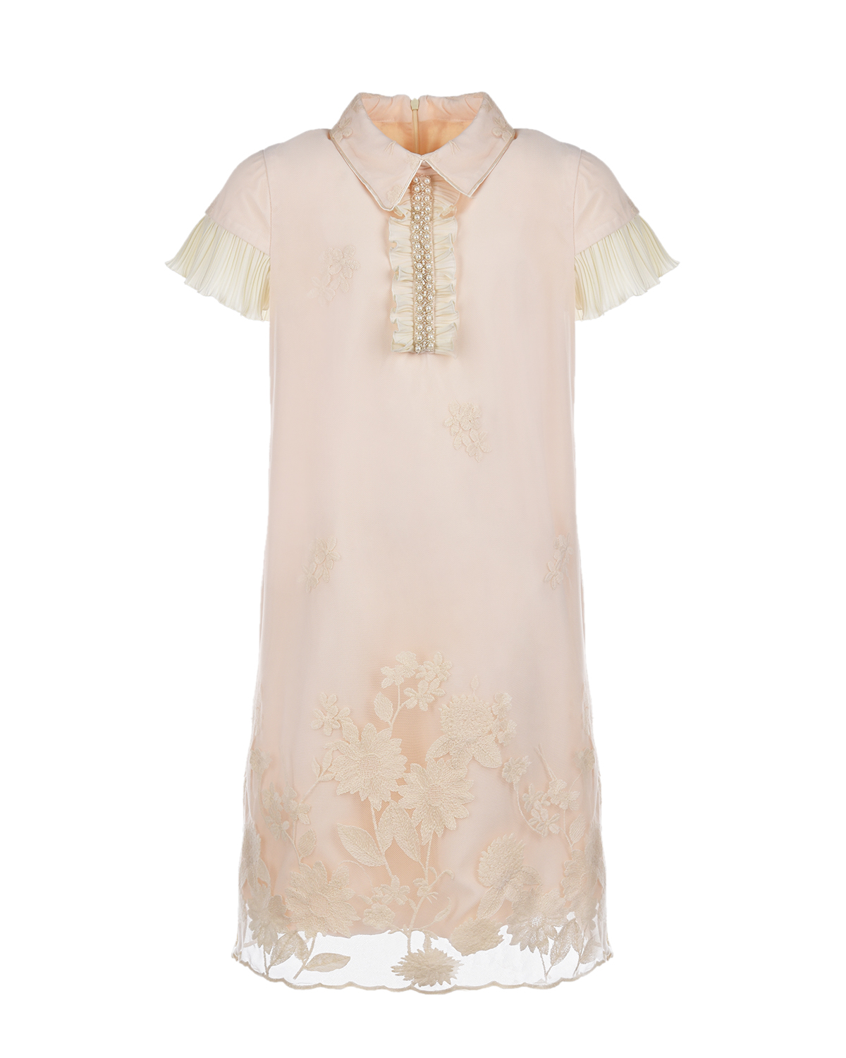 Платье с декором "розы" Eirene детское, размер 116, цвет кремовый - фото 1