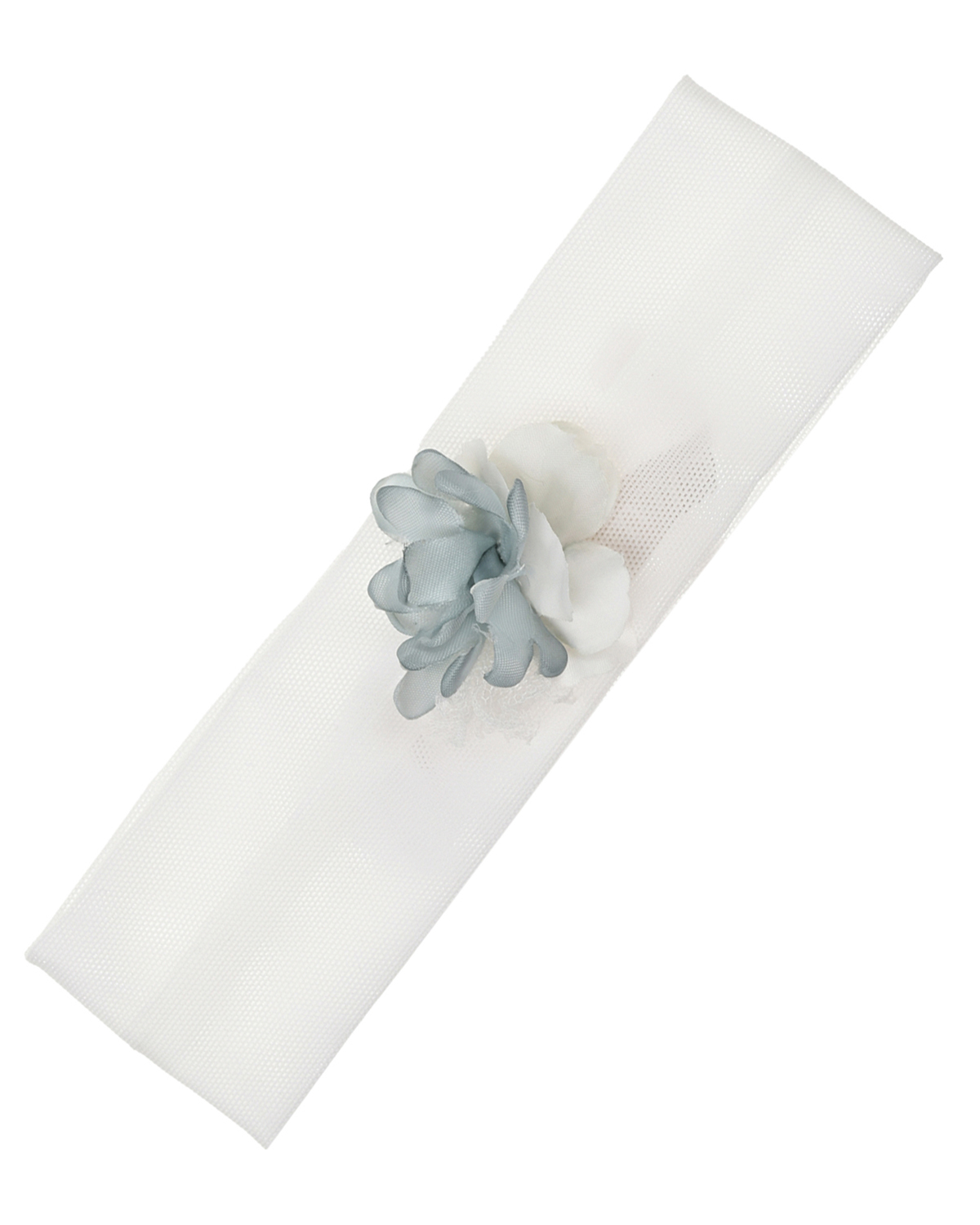 Белая повязка с синим цветком Amaya, размер unica - фото 1