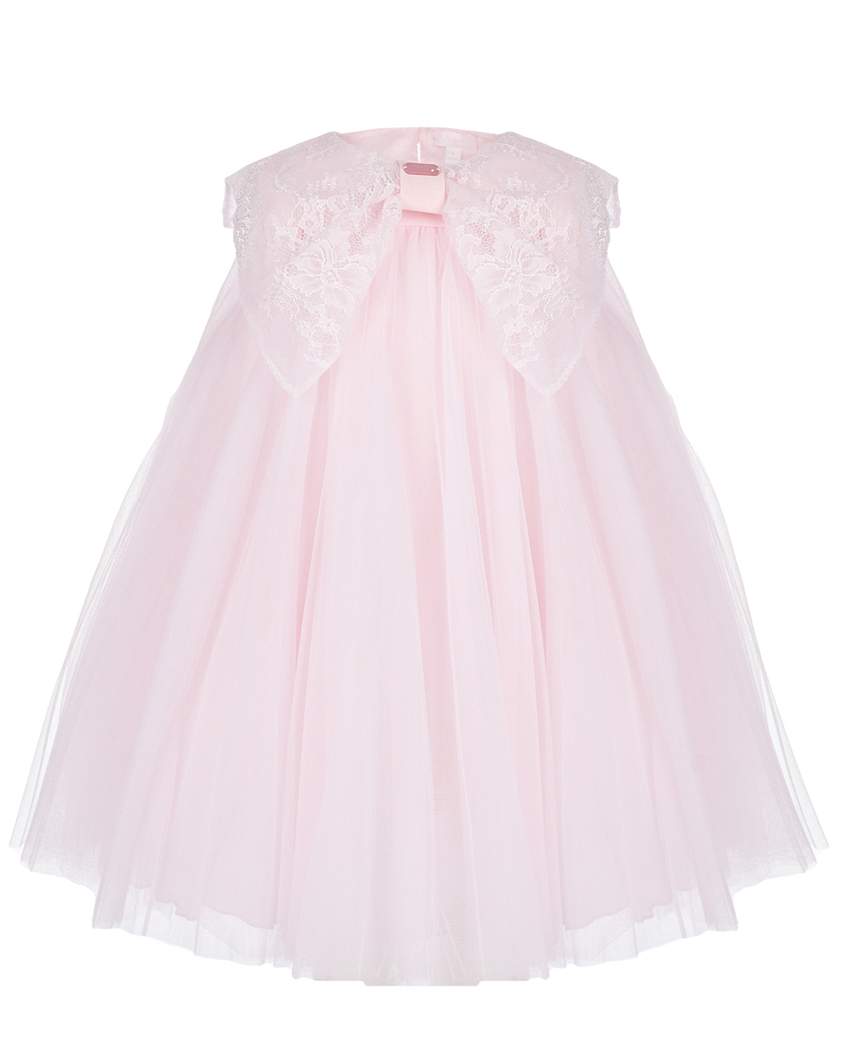 Розовое платье с кружевным бантом Baby A