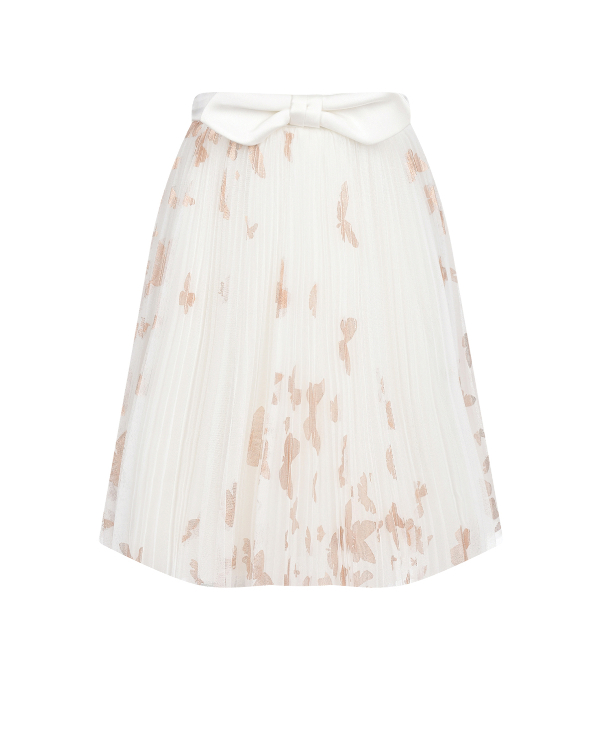 Белая юбка с принтом "бабочки" Genny, размер 164, цвет белый