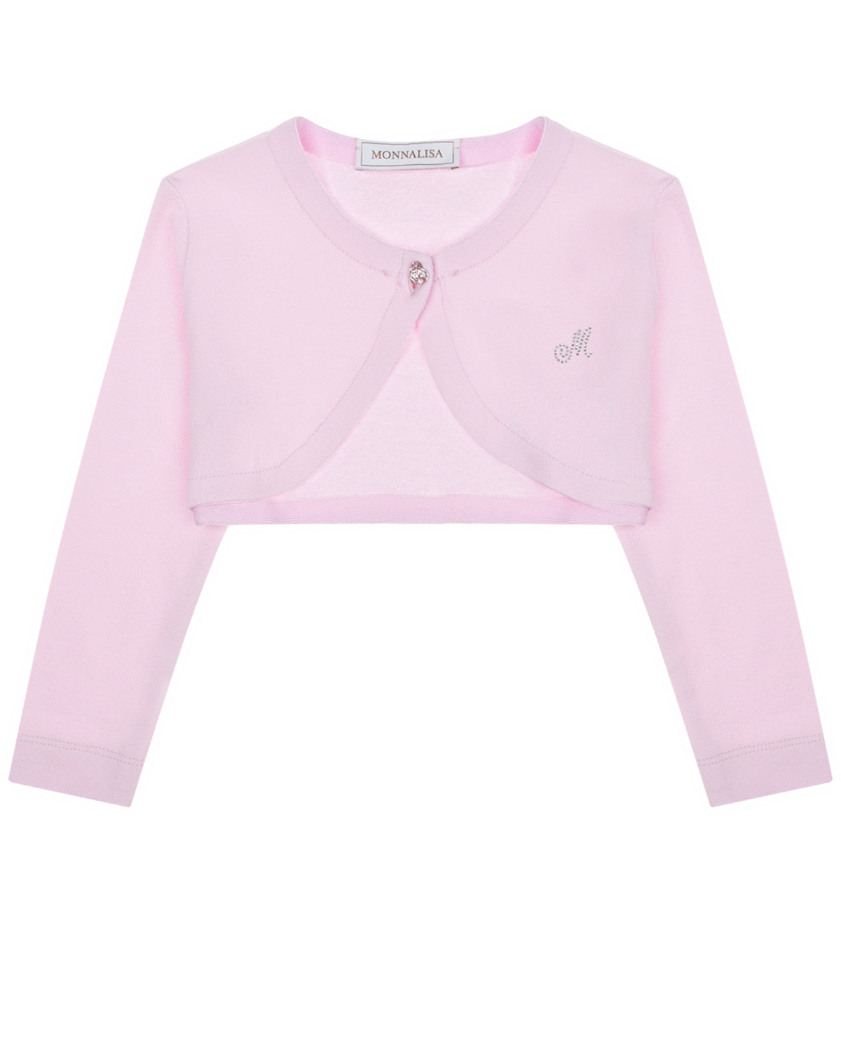 Розовое болеро на пуговице Monnalisa