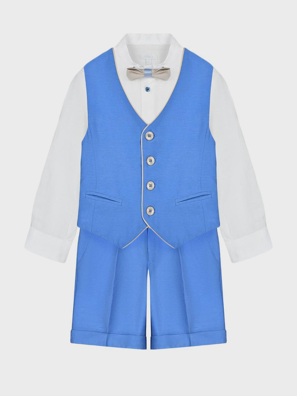 Комплект: жилет, рубашка, бермуды и бабочка Baby A