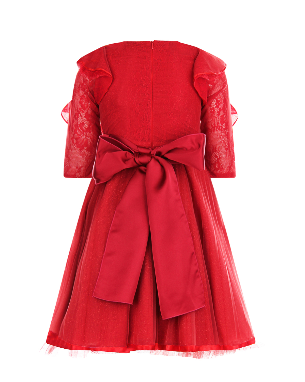 Красное платье с оборками Aletta детское - фото 2