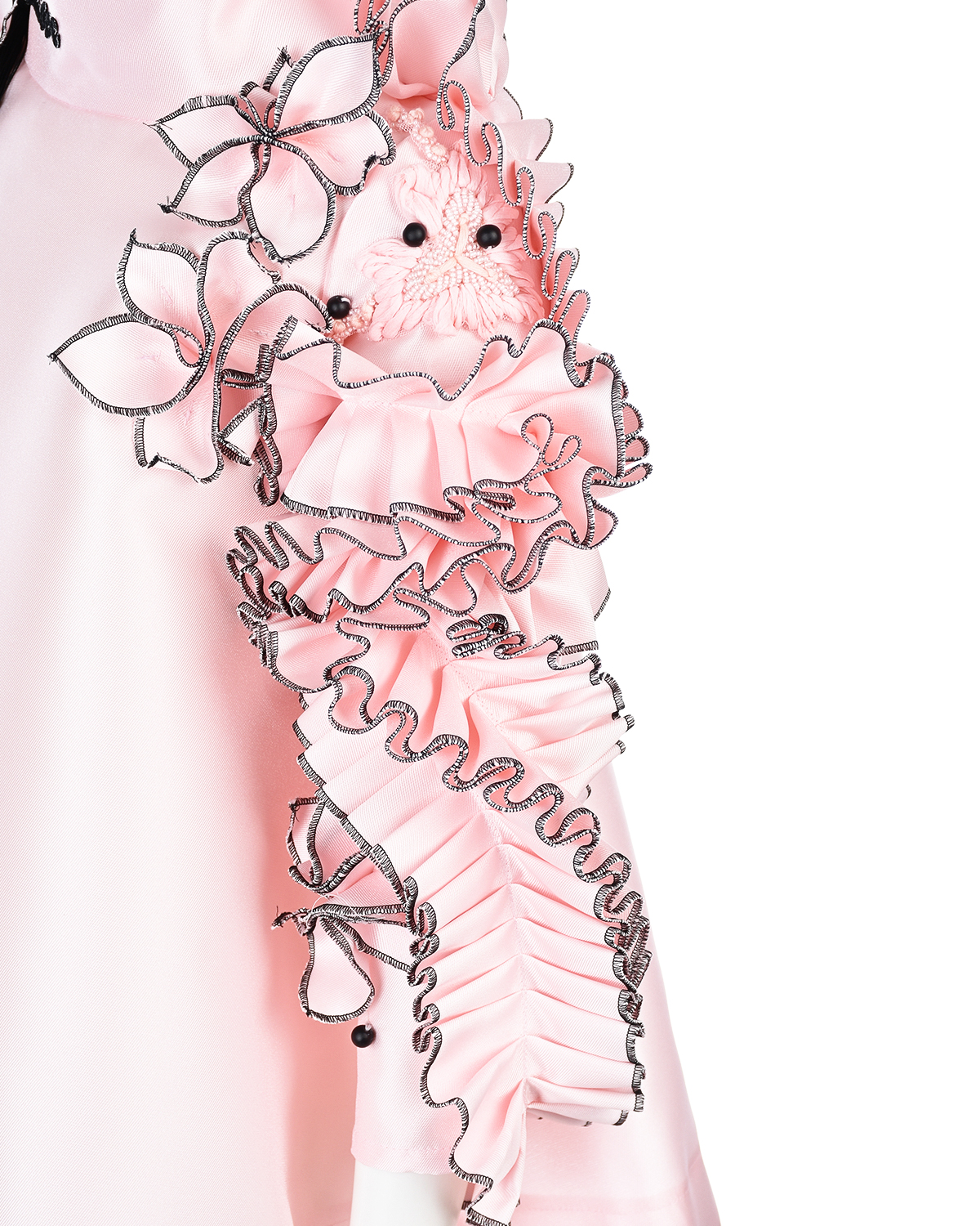 Розовое платье с объемными аппликациями Nikolia детское, размер 110, цвет розовый - фото 5