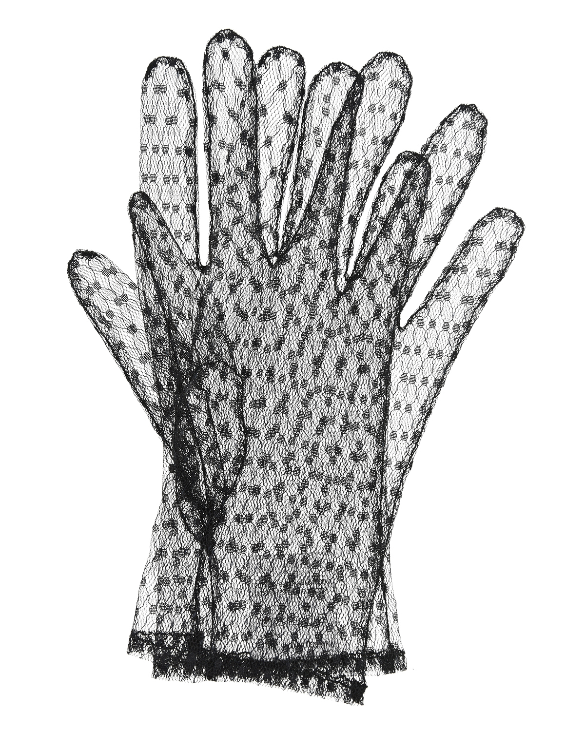 Перчатки театральные, сетка Prairie, размер S, цвет черный - фото 1