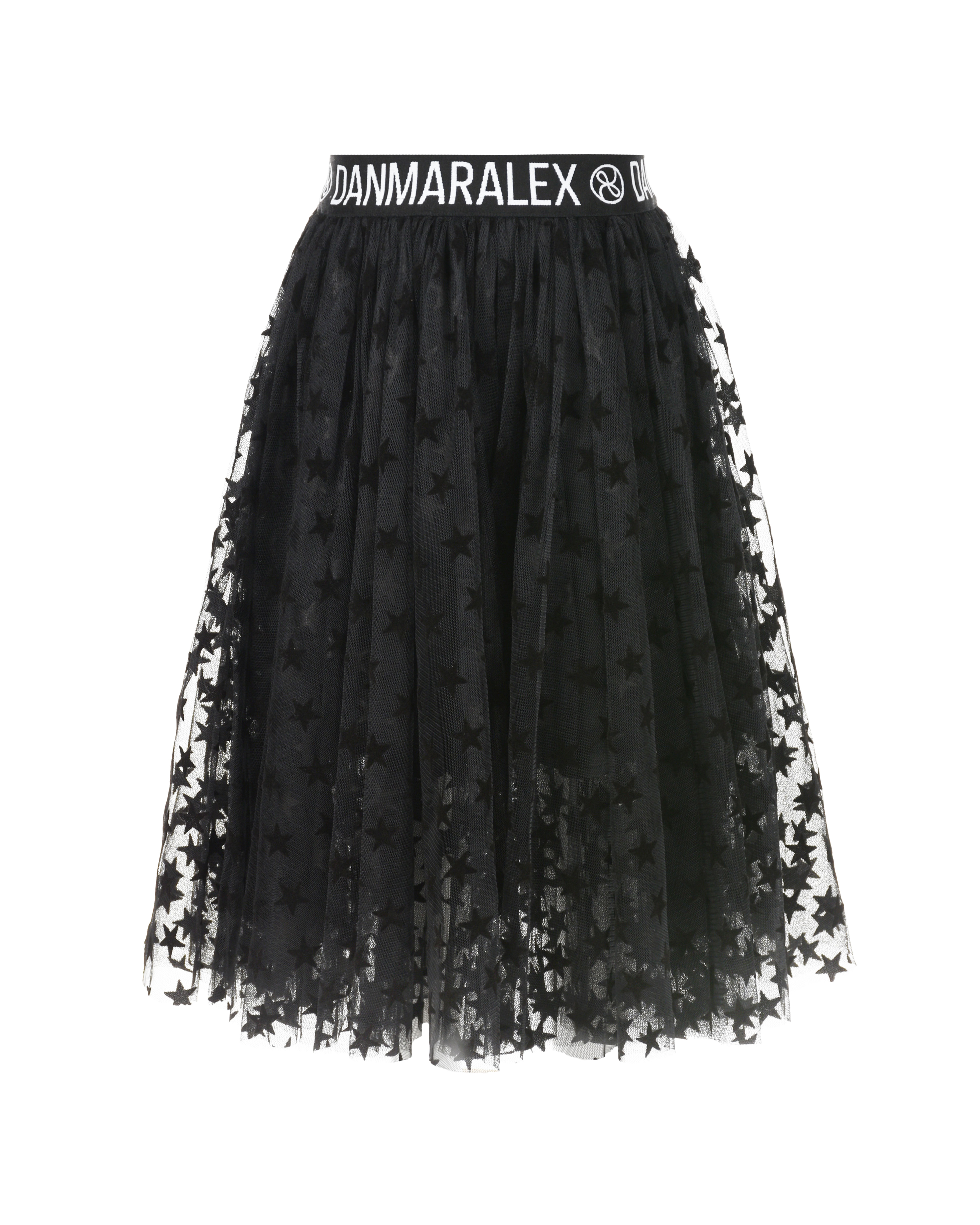 Черная юбка с декором "звезды" Dan Maralex детская