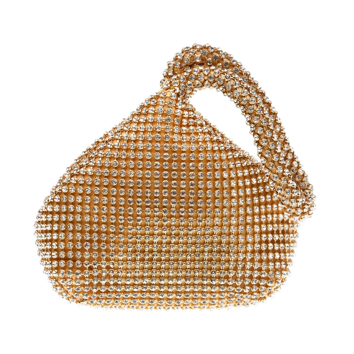 Золотистая сумка со стразами 12х6х13 см David Charles детская, размер unica, цвет золотой