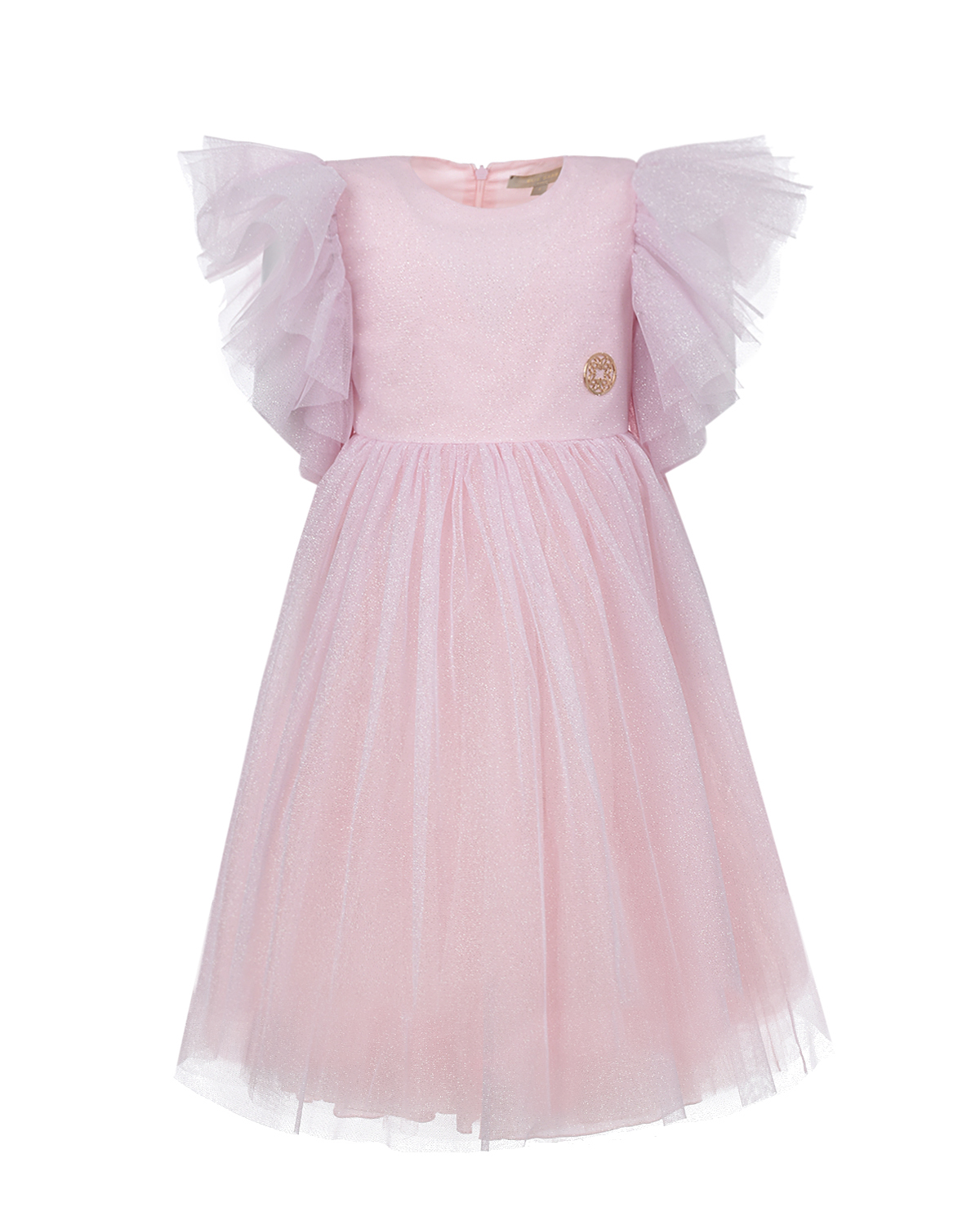 Розовое платье с рукавами крылышками Elie Saab детское, размер 104, цвет розовый - фото 1