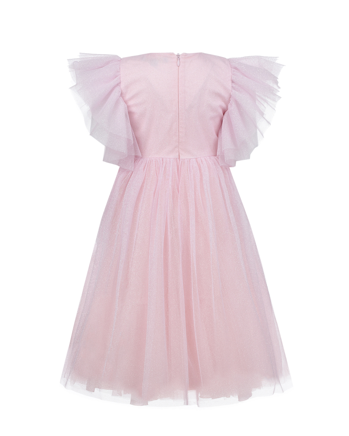 Розовое платье с рукавами крылышками Elie Saab детское, размер 104, цвет розовый - фото 3