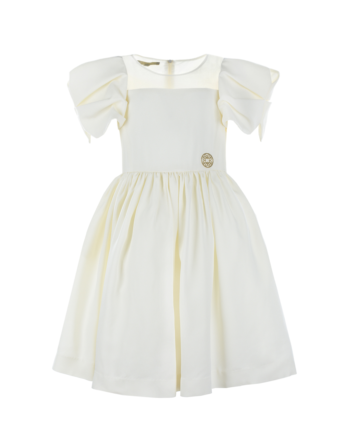 Нарядное платье с рукавами-крылышками Elie Saab детское, размер 128, цвет кремовый - фото 1