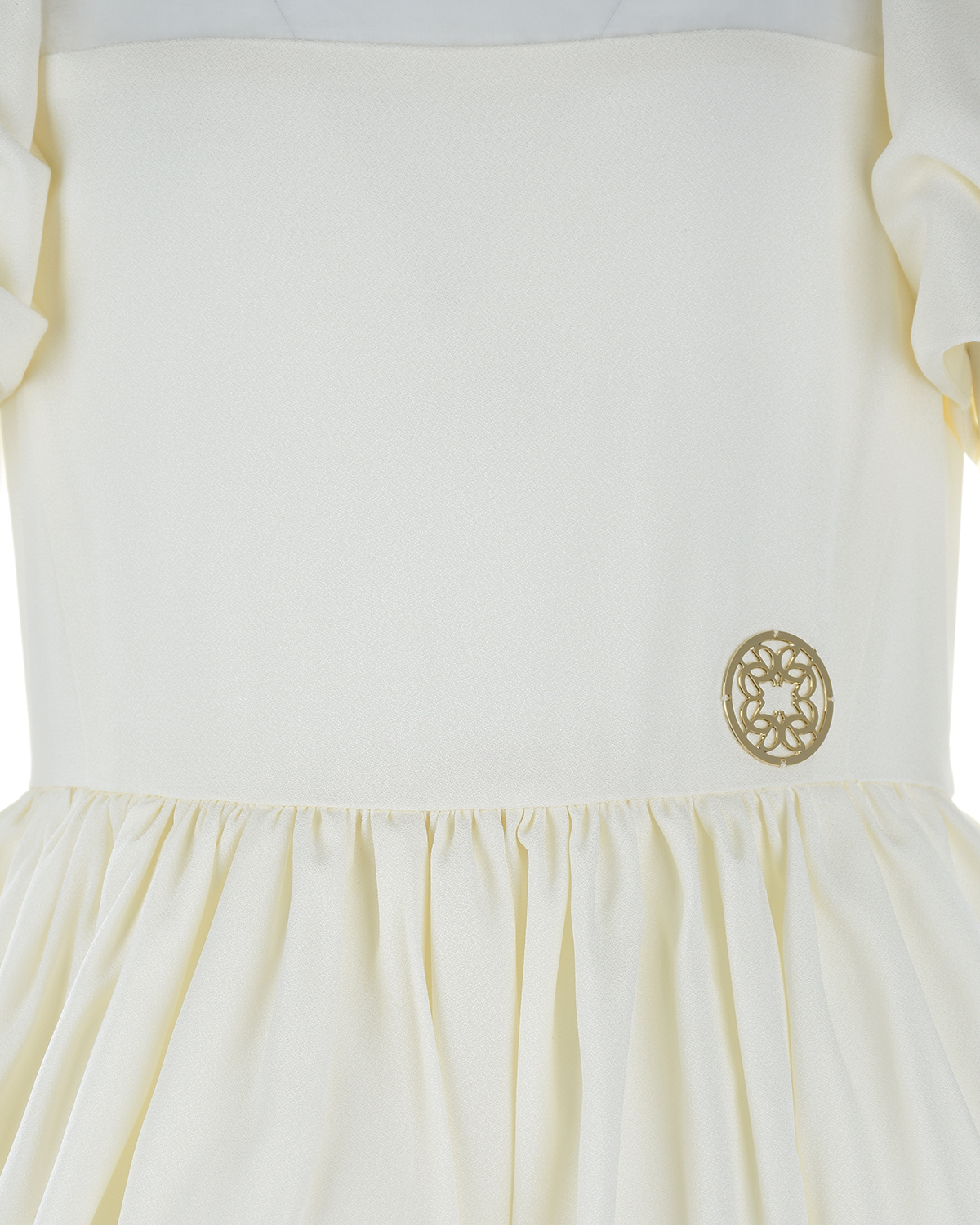 Нарядное платье с рукавами-крылышками Elie Saab детское, размер 128, цвет кремовый - фото 4